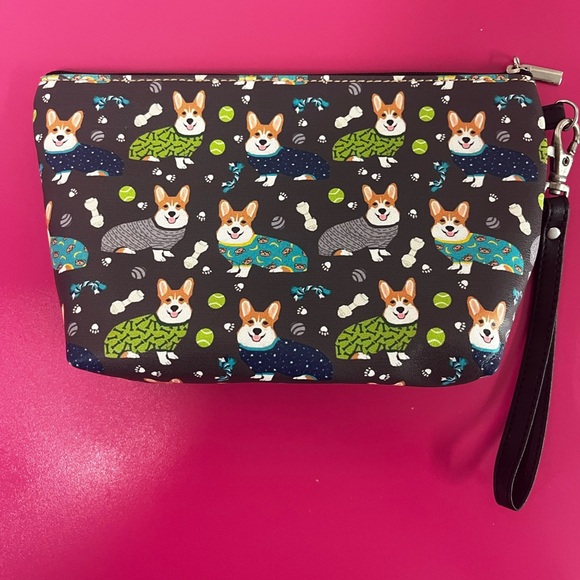 Adorable Corgi Print Wristlet Pouch - Picture 2 of 9